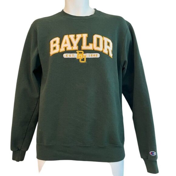 Champion Mens Small Sewn Baylor University Crewneck Sweatshirt Vintage Fleece - Picture 1 of 6